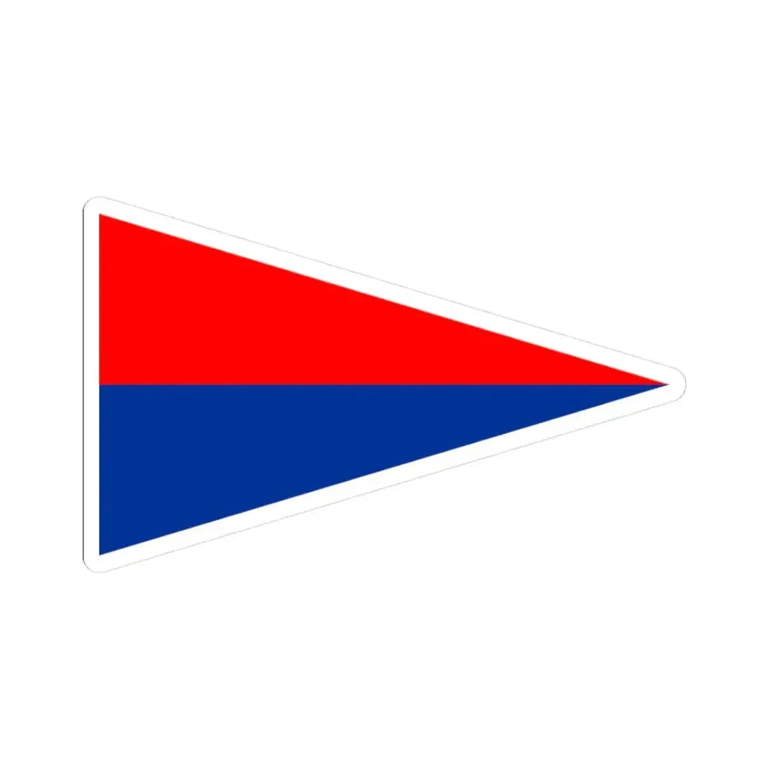 Burgee of rcn arrecife (Spain) STICKER Vinyl Kiss-Cut Decal 3 Inch White - The Sticker Space