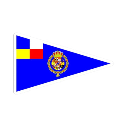 Burgee of RCN Barcelona (Spain) STICKER Vinyl Kiss-Cut Decal 2 Inch White - The Sticker Space