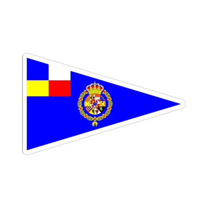 Burgee of RCN Barcelona (Spain) STICKER Vinyl Kiss-Cut Decal 6 Inch White - The Sticker Space