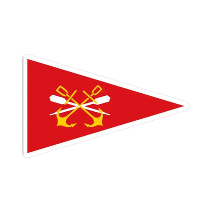 Burgee of RCN Cadiz (Spain) STICKER Vinyl Kiss-Cut Decal 3 Inch White - The Sticker Space