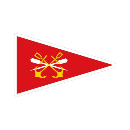 Burgee of RCN Cadiz (Spain) STICKER Vinyl Kiss-Cut Decal 4 Inch White - The Sticker Space