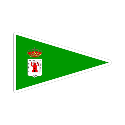 Burgee of RCN Motril (Spain) STICKER Vinyl Kiss-Cut Decal 6 Inch White - The Sticker Space