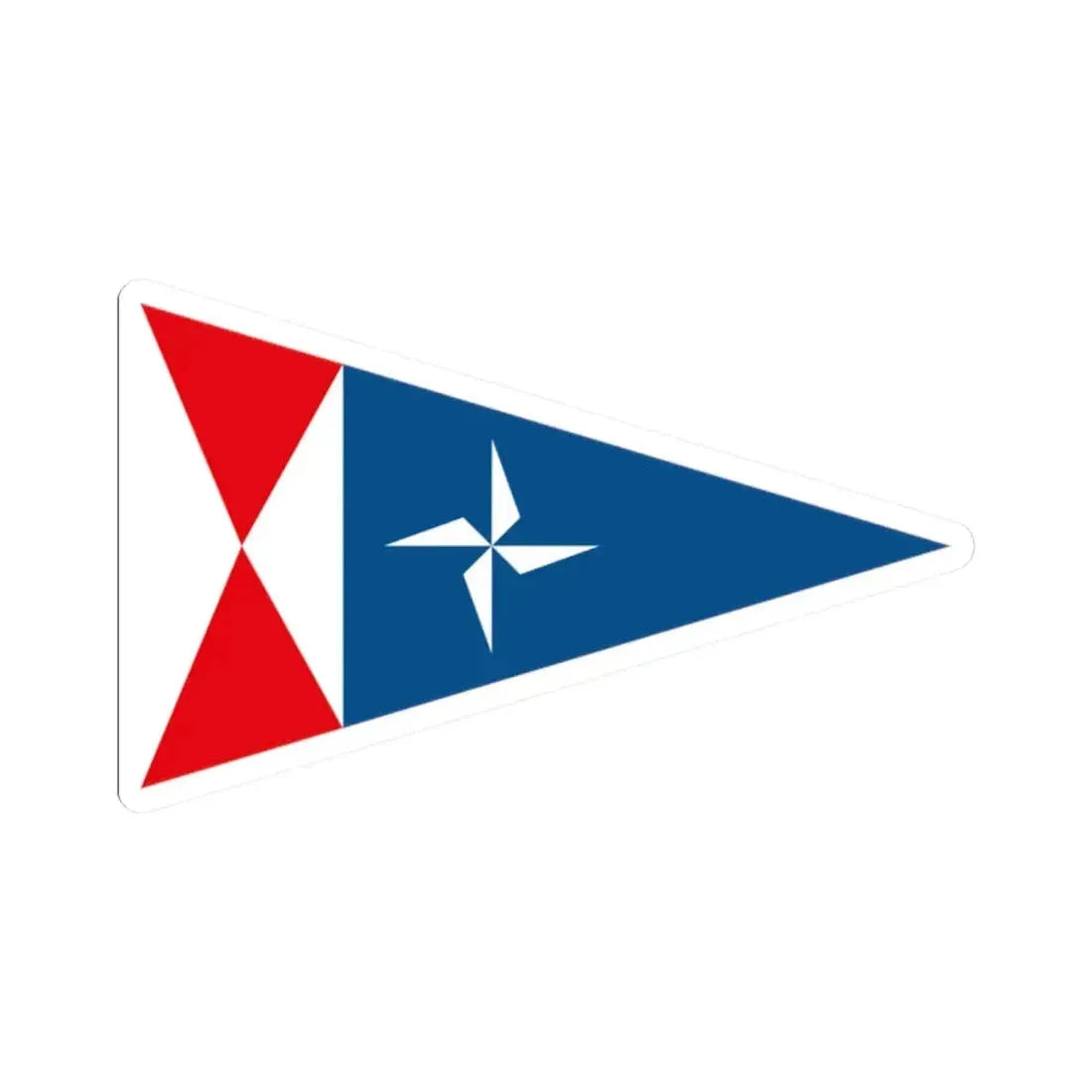 Burgee of RCN Rodeira (Spain) STICKER Vinyl Kiss-Cut Decal 2 Inch White - The Sticker Space