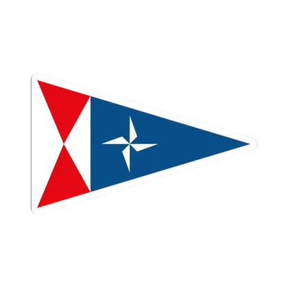 Burgee of RCN Rodeira (Spain) STICKER Vinyl Kiss-Cut Decal 2 Inch White - The Sticker Space