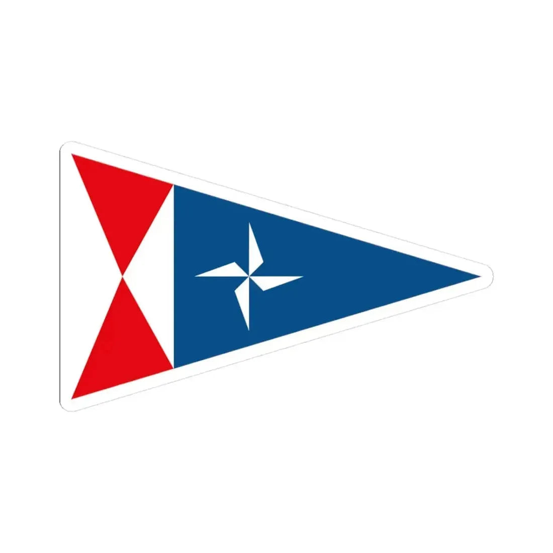 Burgee of RCN Rodeira (Spain) STICKER Vinyl Kiss-Cut Decal 3 Inch White - The Sticker Space