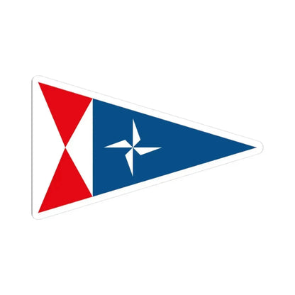 Burgee of RCN Rodeira (Spain) STICKER Vinyl Kiss-Cut Decal 3 Inch White - The Sticker Space