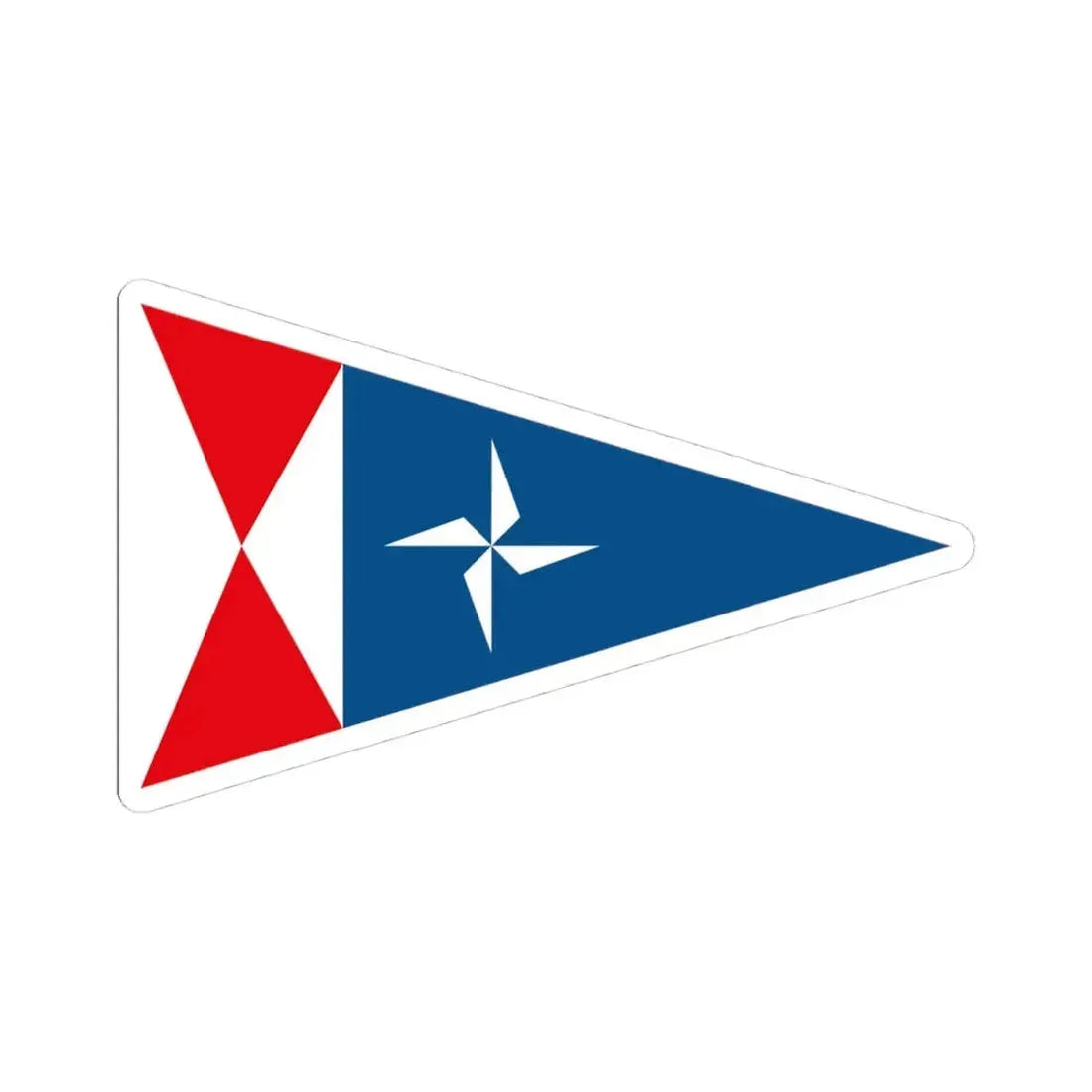 Burgee of RCN Rodeira (Spain) STICKER Vinyl Kiss-Cut Decal 4 Inch White - The Sticker Space