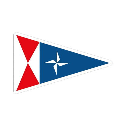 Burgee of RCN Rodeira (Spain) STICKER Vinyl Kiss-Cut Decal 4 Inch White - The Sticker Space