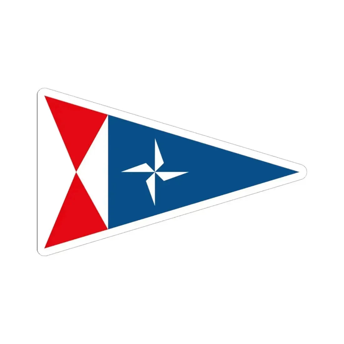 Burgee of RCN Rodeira (Spain) STICKER Vinyl Kiss-Cut Decal 6 Inch White - The Sticker Space