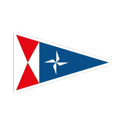 Burgee of RCN Rodeira (Spain) STICKER Vinyl Kiss-Cut Decal 6 Inch White - The Sticker Space