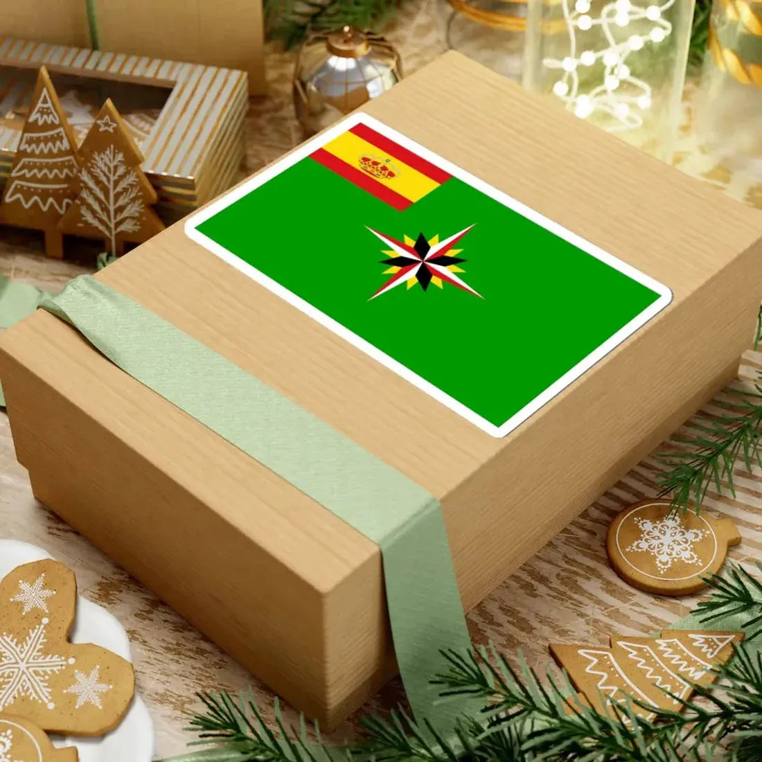 Burgee of RCN Sangenjo (Spain) STICKER Vinyl Kiss-Cut Decal - The Sticker Space