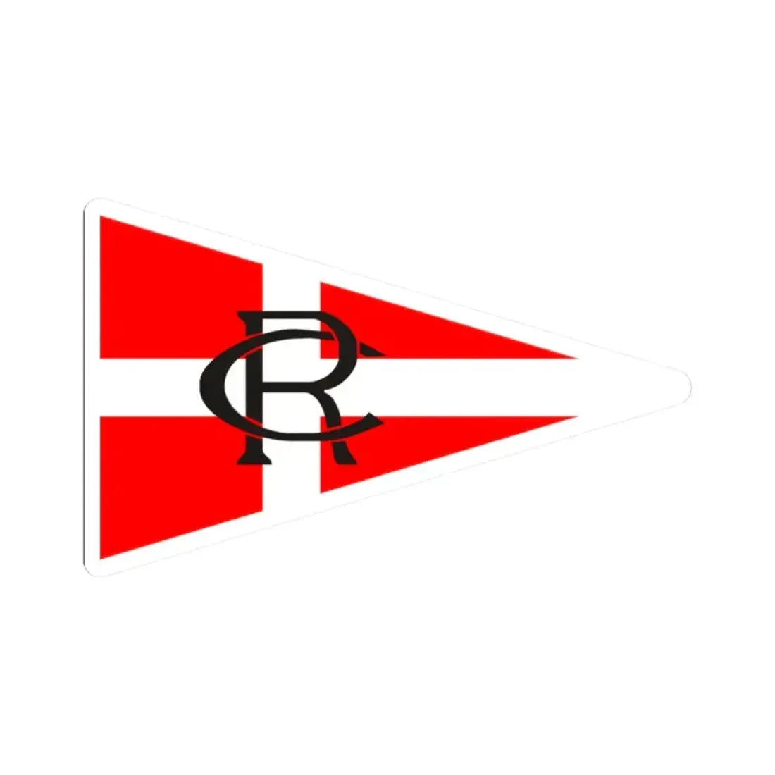 Burgee of RCR Cartagena (Spain) STICKER Vinyl Kiss-Cut Decal 2 Inch White - The Sticker Space