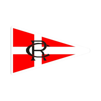 Burgee of RCR Cartagena (Spain) STICKER Vinyl Kiss-Cut Decal 2 Inch White - The Sticker Space