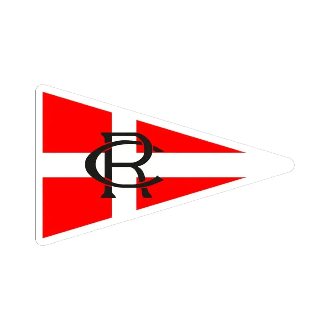 Burgee of RCR Cartagena (Spain) STICKER Vinyl Kiss-Cut Decal 3 Inch White - The Sticker Space