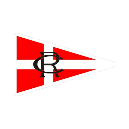 Burgee of RCR Cartagena (Spain) STICKER Vinyl Kiss-Cut Decal 3 Inch White - The Sticker Space