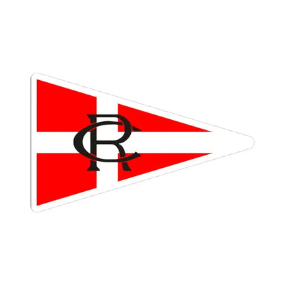 Burgee of RCR Cartagena (Spain) STICKER Vinyl Kiss-Cut Decal 4 Inch White - The Sticker Space