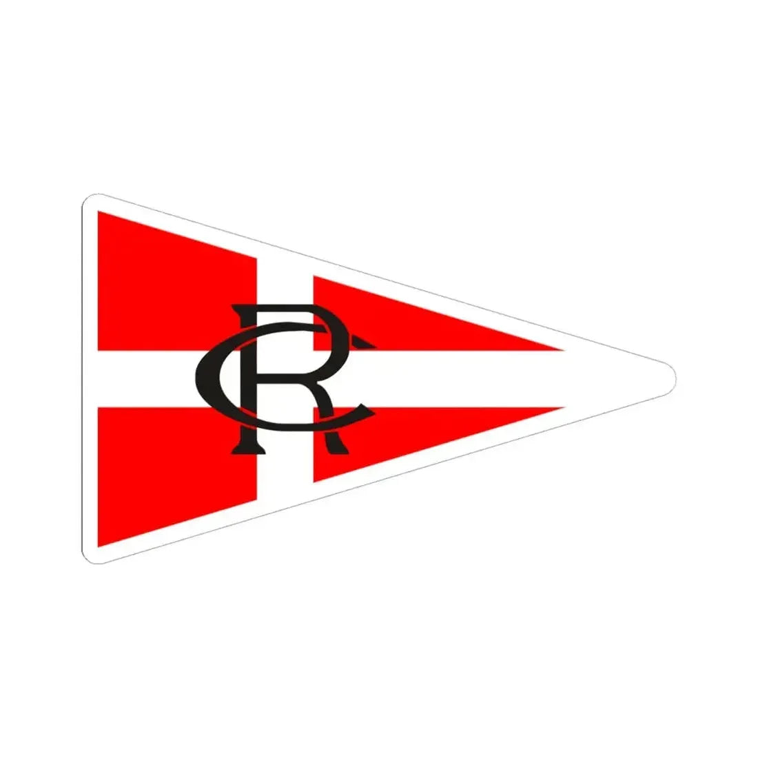 Burgee of RCR Cartagena (Spain) STICKER Vinyl Kiss-Cut Decal 6 Inch White - The Sticker Space