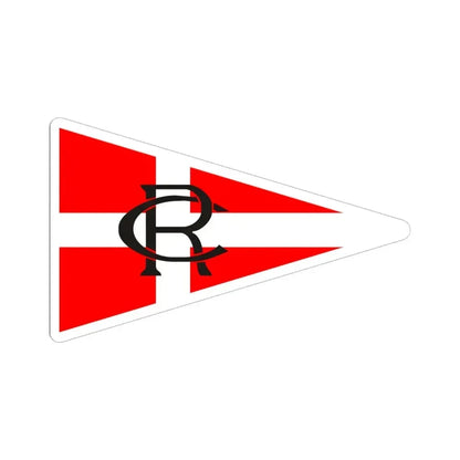 Burgee of RCR Cartagena (Spain) STICKER Vinyl Kiss-Cut Decal 6 Inch White - The Sticker Space