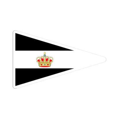 Burgee of Royal Belgian SC (Belgium) STICKER Vinyl Kiss-Cut Decal 3 Inch White - The Sticker Space