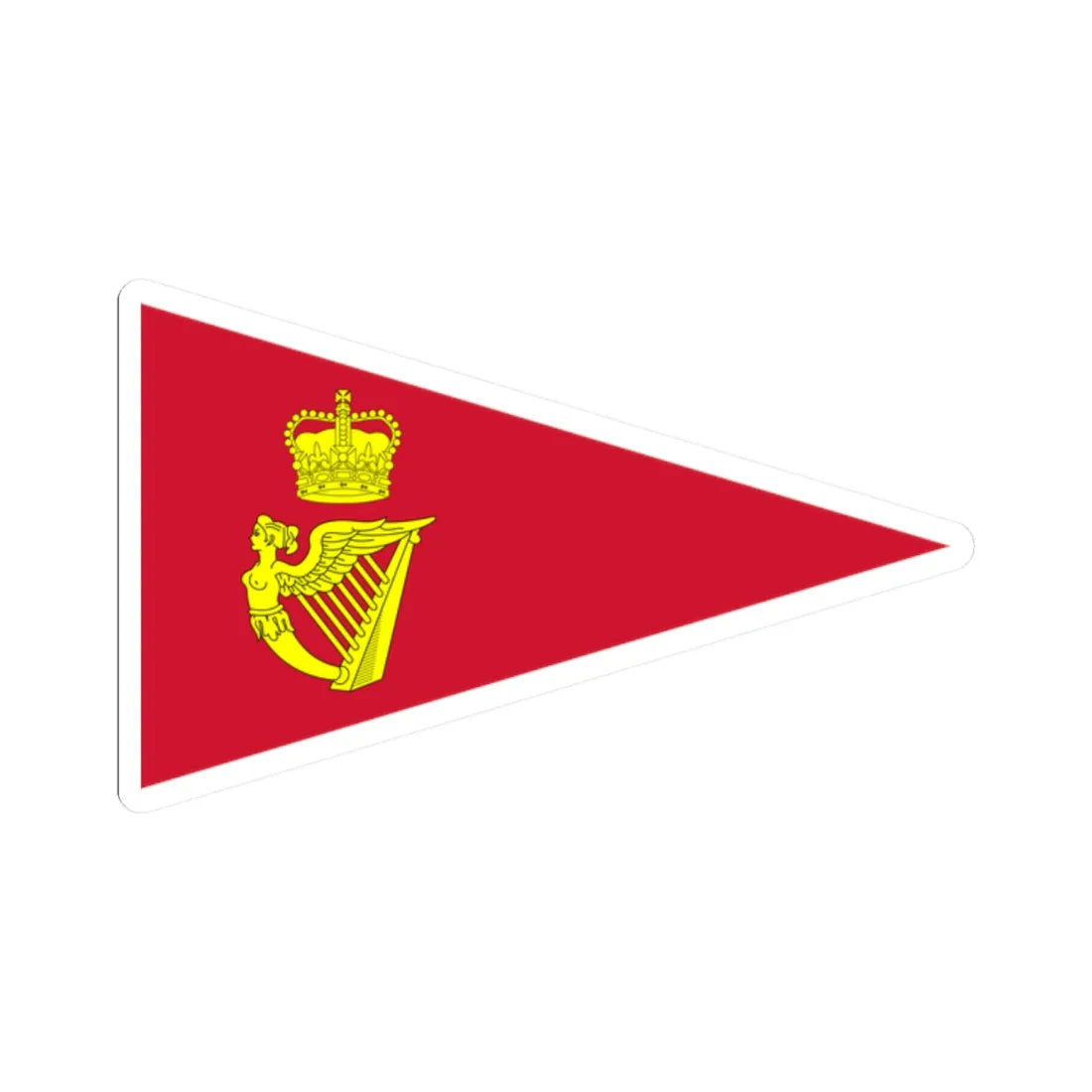Burgee of Royal Cork YC (Ireland) STICKER Vinyl Kiss-Cut Decal 2 Inch White - The Sticker Space