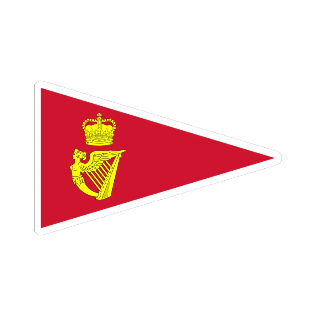 Burgee of Royal Cork YC (Ireland) STICKER Vinyl Kiss-Cut Decal 3 Inch White - The Sticker Space