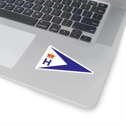 Burgee of Royal Hamilton YC (Canada) STICKER Vinyl Kiss-Cut Decal - The Sticker Space