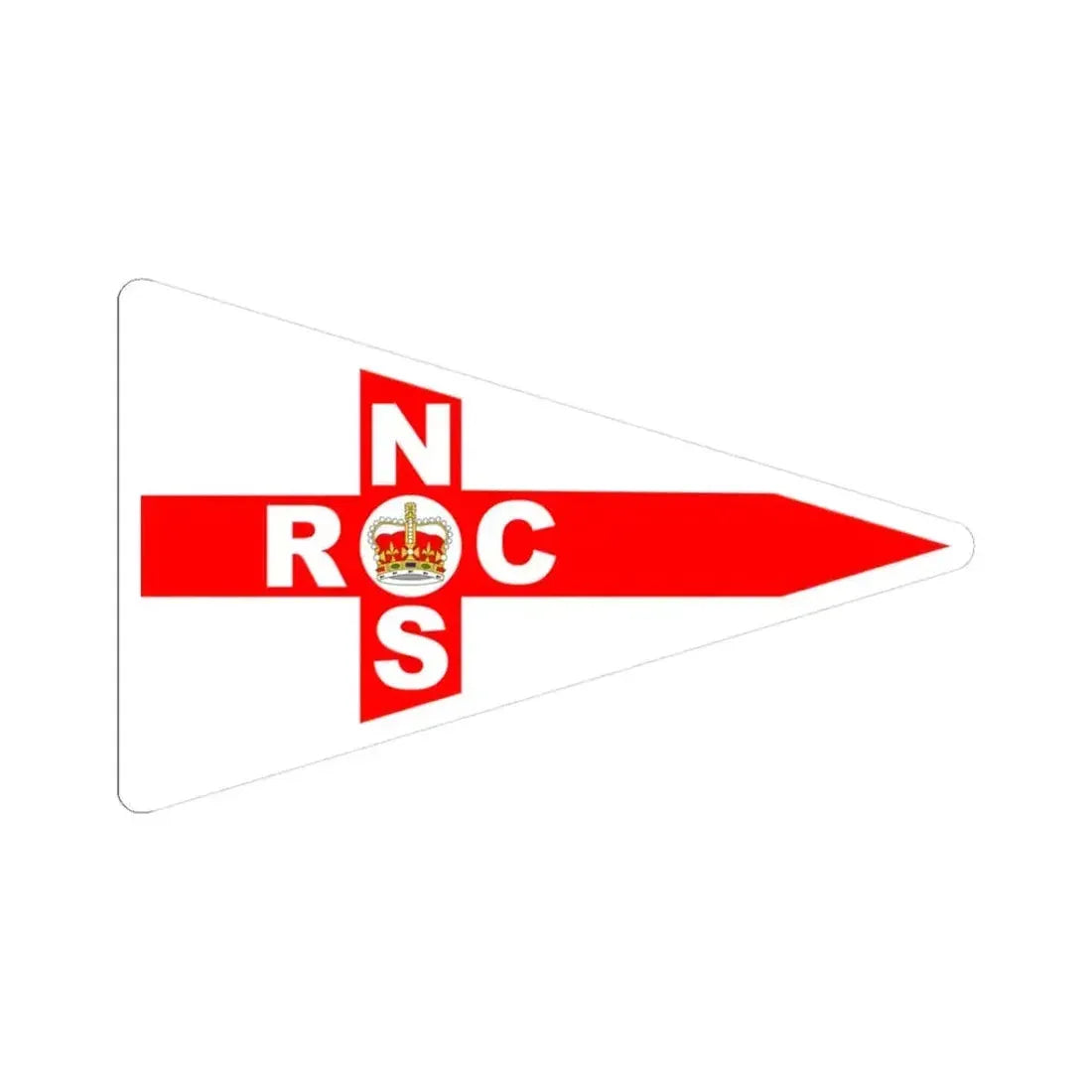Burgee of Royal Nassau Sailing Club (Bahamas) STICKER Vinyl Kiss-Cut Decal 3 Inch White - The Sticker Space