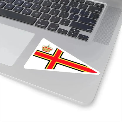 Burgee of Royal North Sea YC (Belgium) STICKER Vinyl Kiss-Cut Decal - The Sticker Space