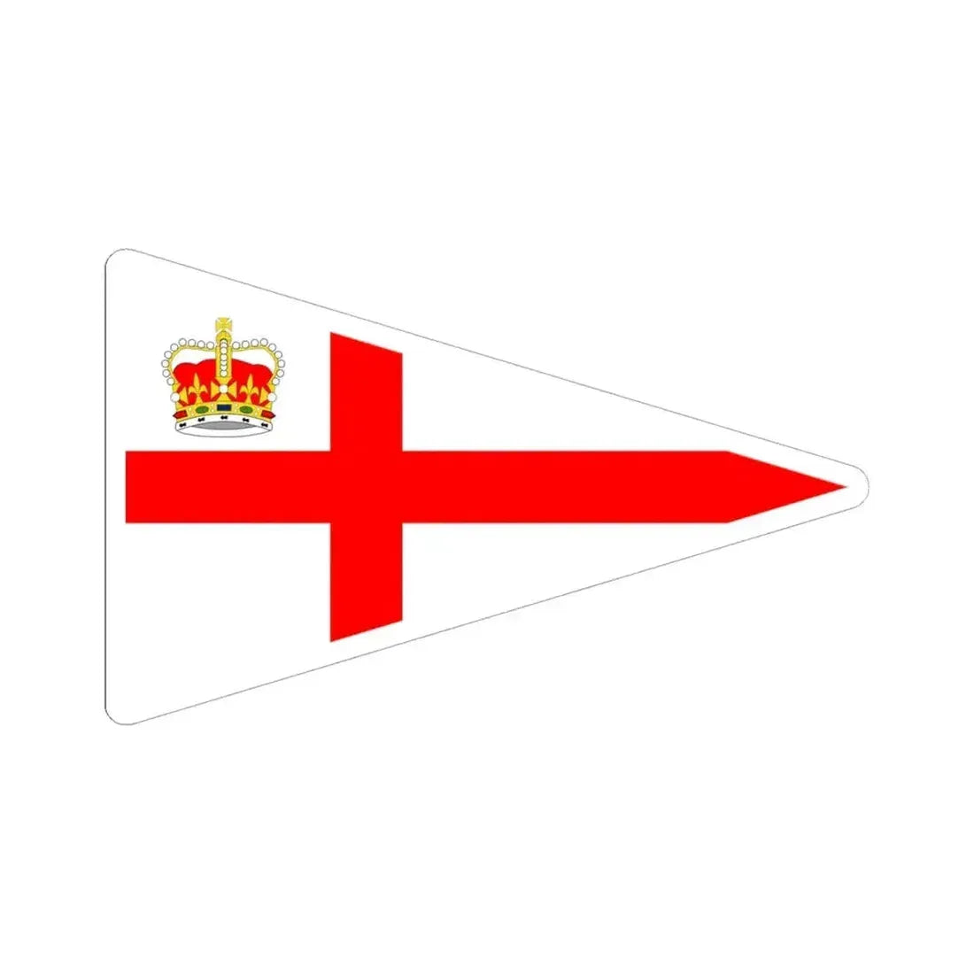 Burgee of royal perth yc (Australia) STICKER Vinyl Kiss-Cut Decal 6 Inch White - The Sticker Space