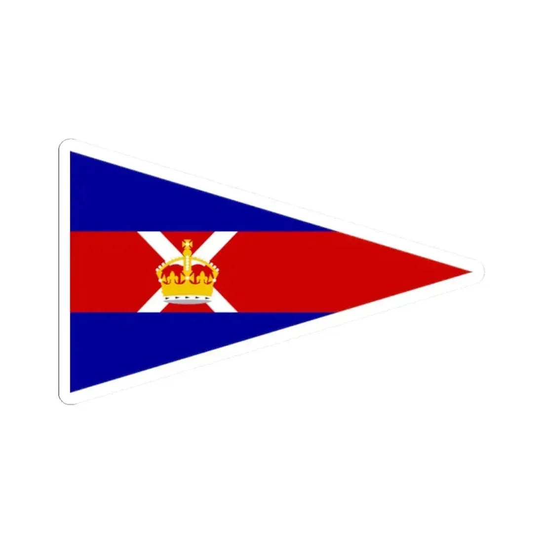 Burgee of Royal St Lawrence YC (Canada) STICKER Vinyl Kiss-Cut Decal 2 Inch White - The Sticker Space