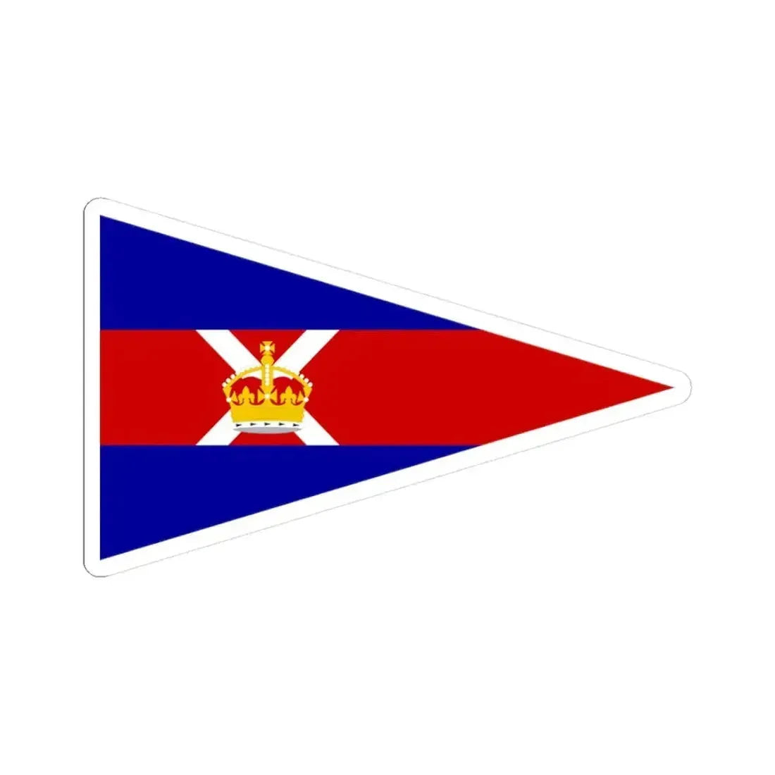 Burgee of Royal St Lawrence YC (Canada) STICKER Vinyl Kiss-Cut Decal 3 Inch White - The Sticker Space