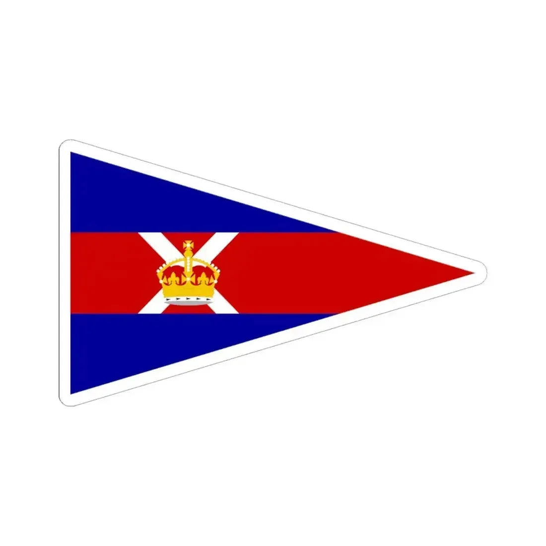 Burgee of Royal St Lawrence YC (Canada) STICKER Vinyl Kiss-Cut Decal 6 Inch White - The Sticker Space