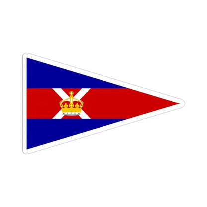 Burgee of Royal St Lawrence YC (Canada) STICKER Vinyl Kiss-Cut Decal 6 Inch White - The Sticker Space