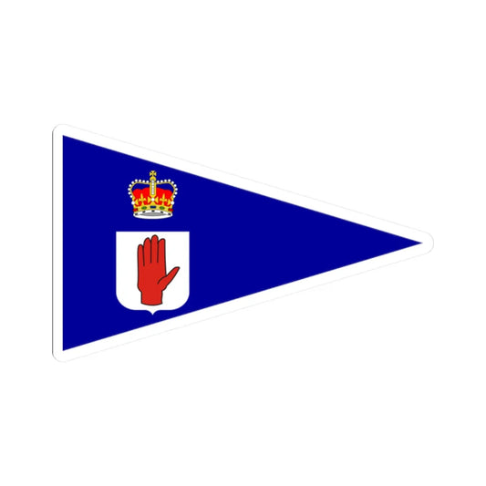 Burgee of royal ulster yc (Ireland) STICKER Vinyl Kiss-Cut Decal 2 Inch White - The Sticker Space