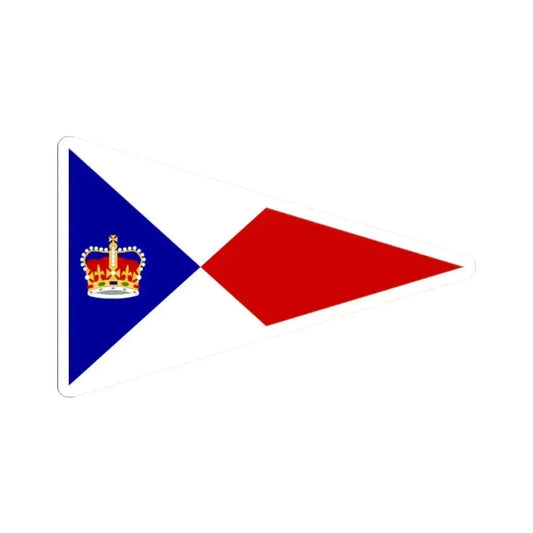 Burgee of Royal Vancouver YC (Canada) STICKER Vinyl Kiss-Cut Decal 2 Inch White - The Sticker Space