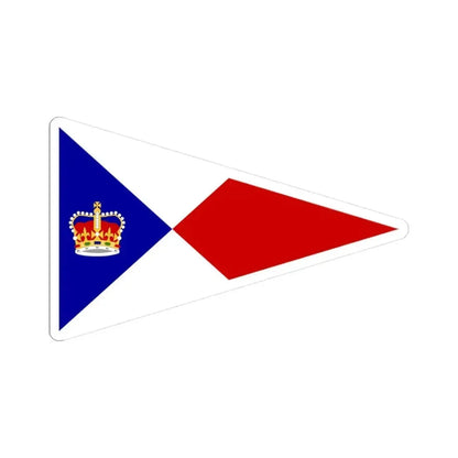 Burgee of Royal Vancouver YC (Canada) STICKER Vinyl Kiss-Cut Decal 3 Inch White - The Sticker Space