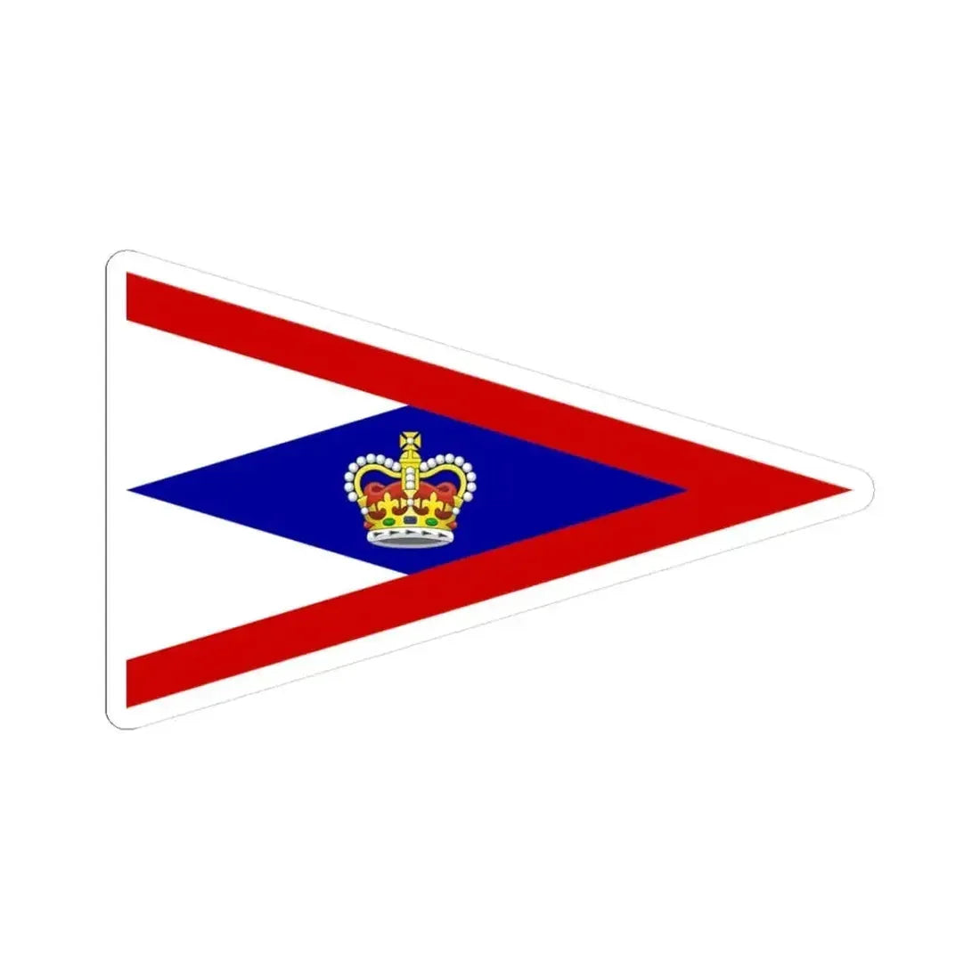 Burgee of Royal Victoria YC (Canada) STICKER Vinyl Kiss-Cut Decal 3 Inch White - The Sticker Space