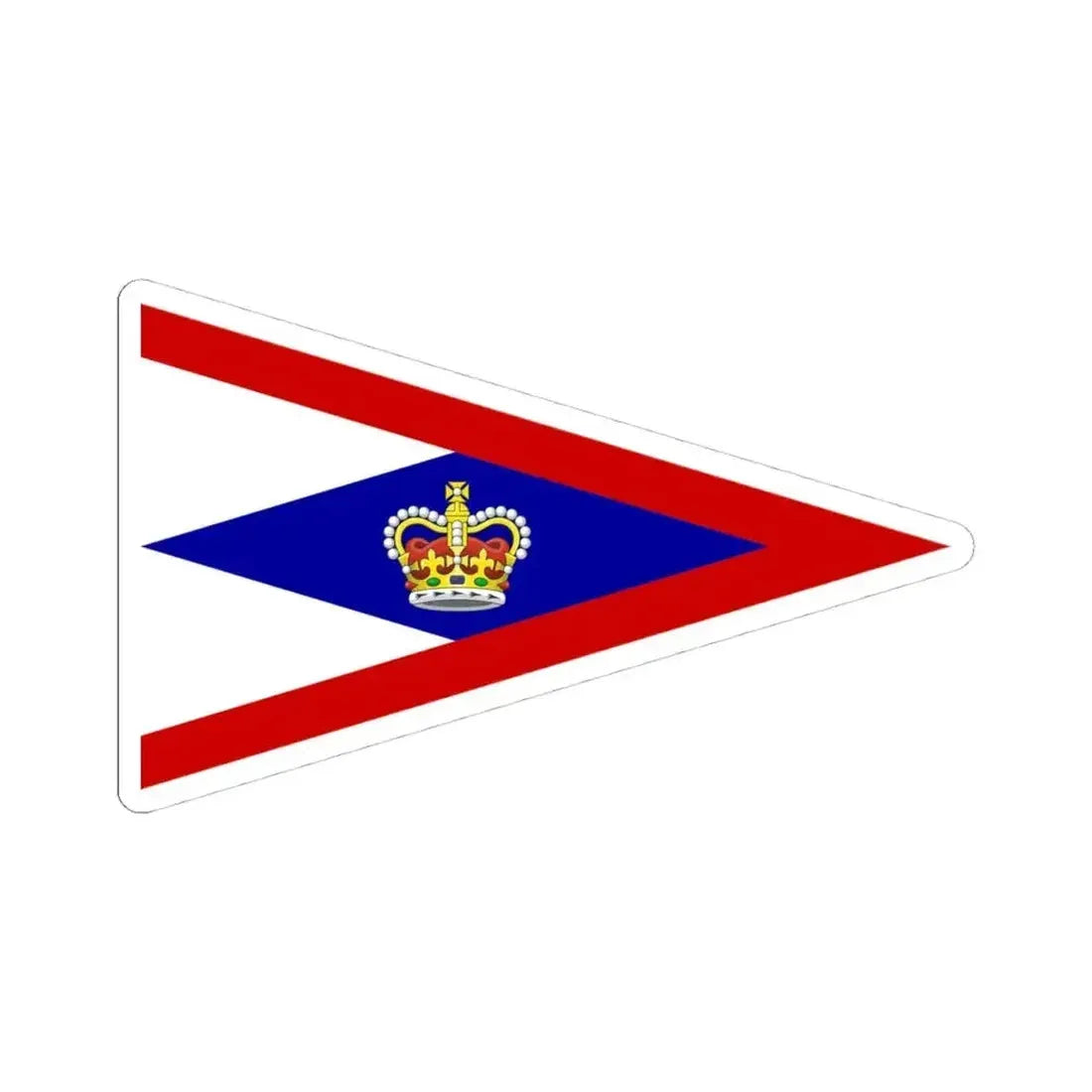 Burgee of Royal Victoria YC (Canada) STICKER Vinyl Kiss-Cut Decal 4 Inch White - The Sticker Space