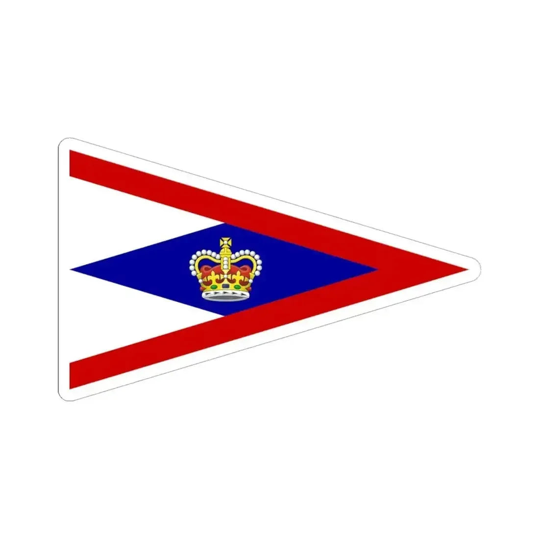 Burgee of Royal Victoria YC (Canada) STICKER Vinyl Kiss-Cut Decal 6 Inch White - The Sticker Space