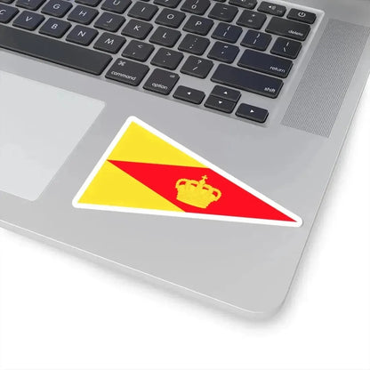 Burgee of Royal Yacht Club Oostende (Belgium) STICKER Vinyl Kiss-Cut Decal - The Sticker Space