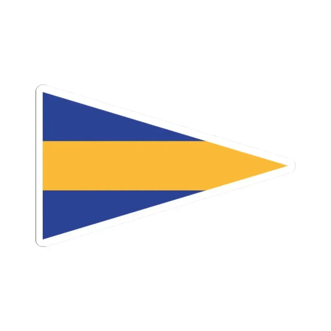 Burgee of Salinas YC (Ecuador) STICKER Vinyl Kiss-Cut Decal 2 Inch White - The Sticker Space