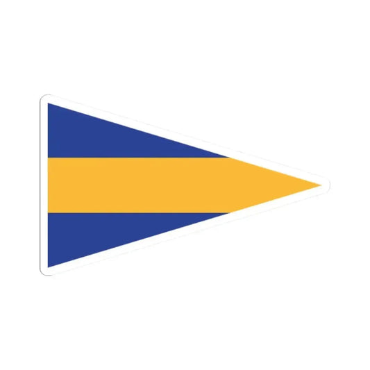 Burgee of Salinas YC (Ecuador) STICKER Vinyl Kiss-Cut Decal 2 Inch White - The Sticker Space