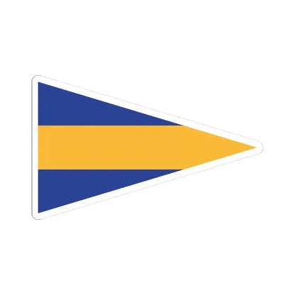 Burgee of Salinas YC (Ecuador) STICKER Vinyl Kiss-Cut Decal 3 Inch White - The Sticker Space