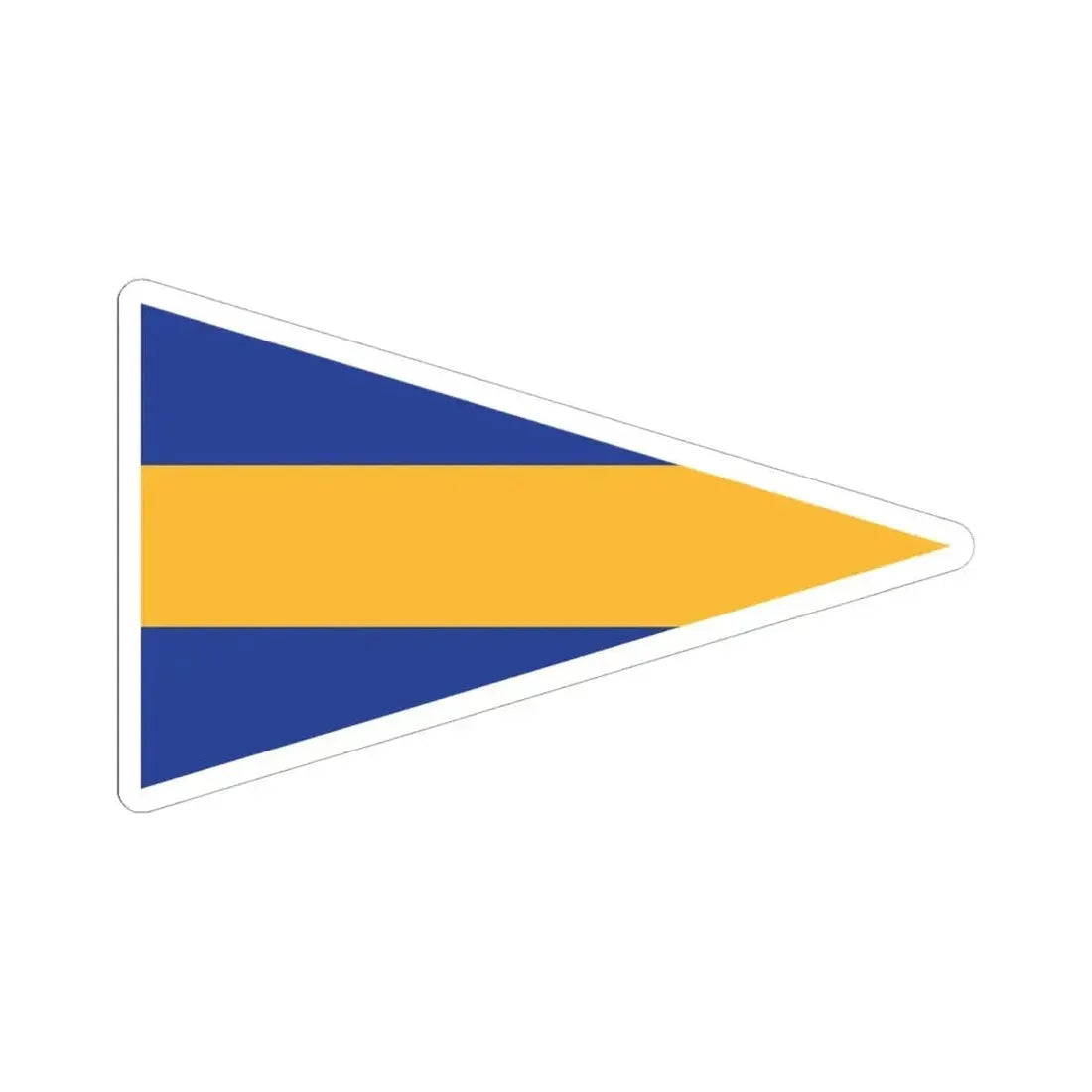 Burgee of Salinas YC (Ecuador) STICKER Vinyl Kiss-Cut Decal 6 Inch White - The Sticker Space