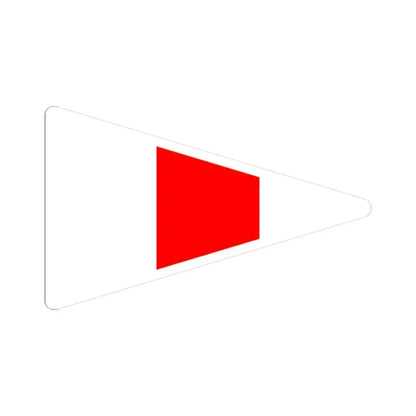 Burgee of Sandringham Yacht Club (Australia) STICKER Vinyl Kiss-Cut Decal 3 Inch White - The Sticker Space