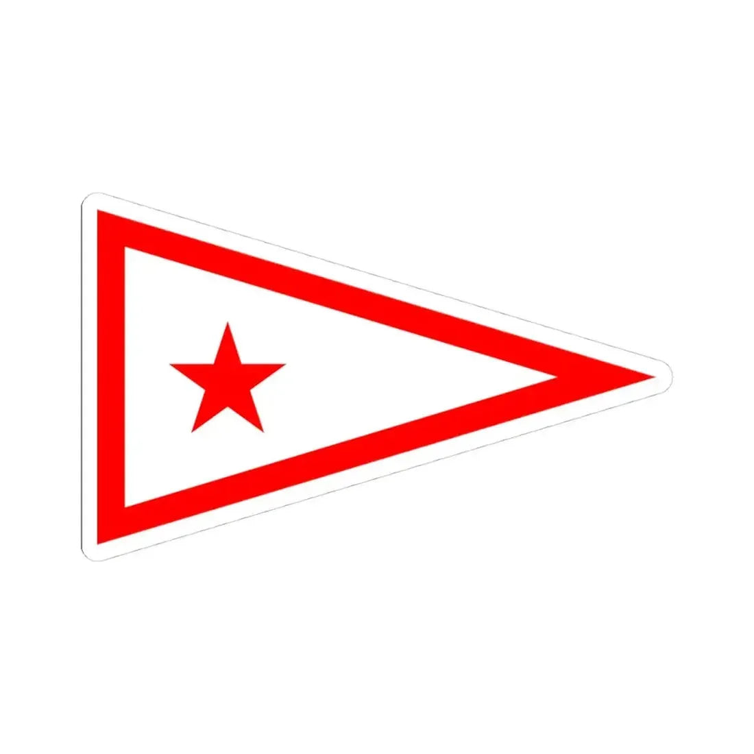 Burgee of Savannah YC (Georgia) STICKER Vinyl Kiss-Cut Decal 4 Inch White - The Sticker Space