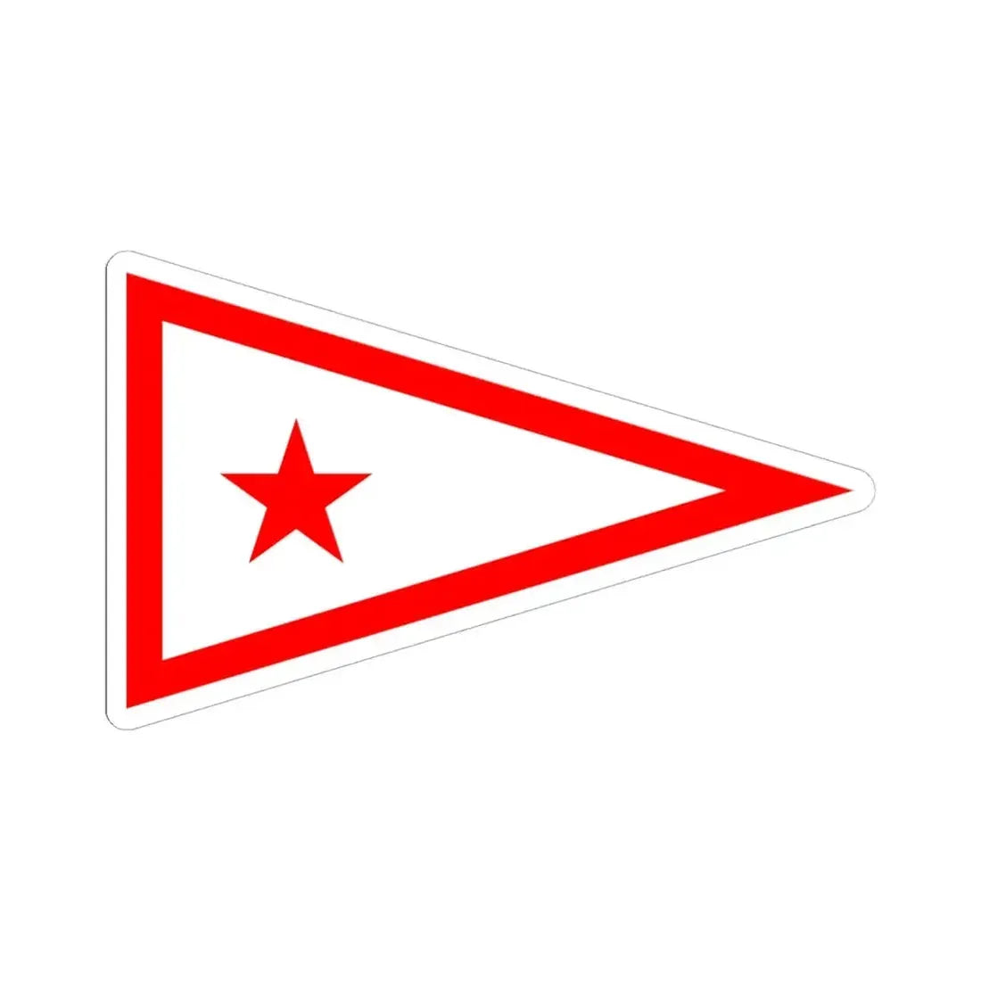 Burgee of Savannah YC (Georgia) STICKER Vinyl Kiss-Cut Decal 6 Inch White - The Sticker Space