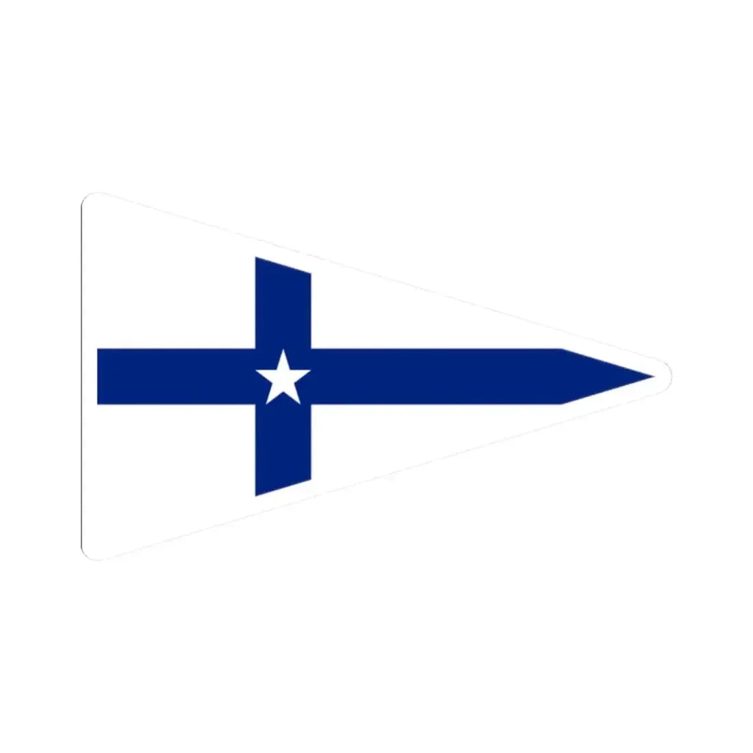 Burgee of SC Porto (Portugal) STICKER Vinyl Kiss-Cut Decal 2 Inch White - The Sticker Space