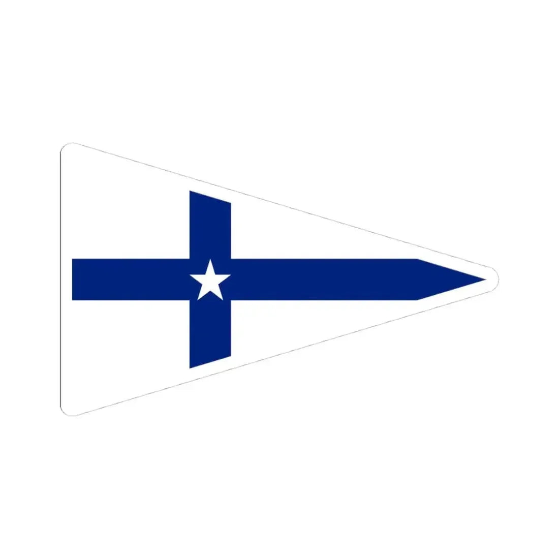 Burgee of SC Porto (Portugal) STICKER Vinyl Kiss-Cut Decal 4 Inch White - The Sticker Space