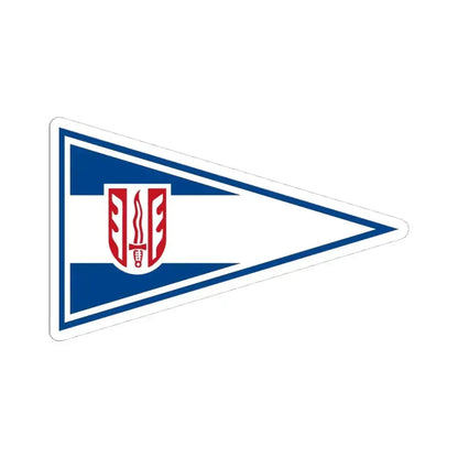 Burgee of Segelclub Mattsee (Austria) STICKER Vinyl Kiss-Cut Decal 4 Inch White - The Sticker Space